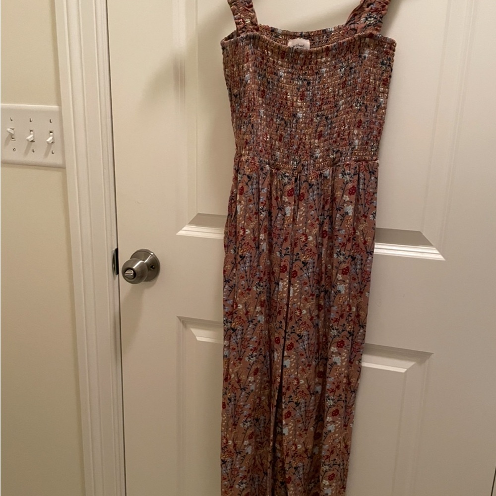 Floral Smocked Jumpsuit